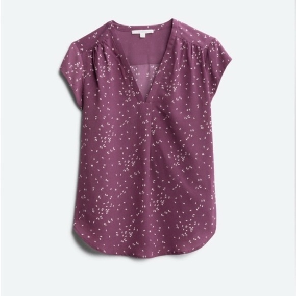 Monday Fun Tops - Monday Fun Plum Patterned Blouse Plus Size 3x